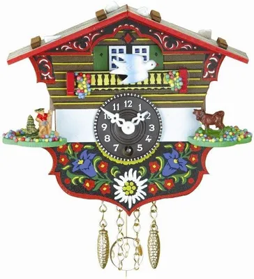 Produktbild von Schweizer Haus als Miniaturuhr aus dem Schwarzwald
