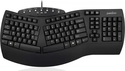 Zdjęcie produktu dla Perixx PERIBOARD-512 US, ergonomiczna klawiatura USB, czarna