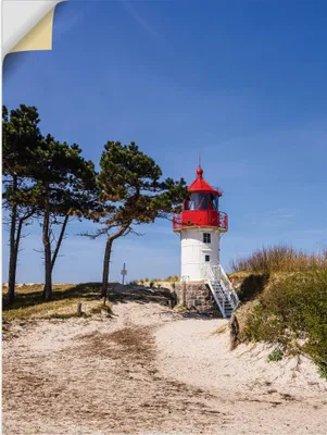 Produktbild von ARTland Wandbild, selbstklebend Der Leuchtturm Gellen Hiddensee Größe: 45x60 cm
