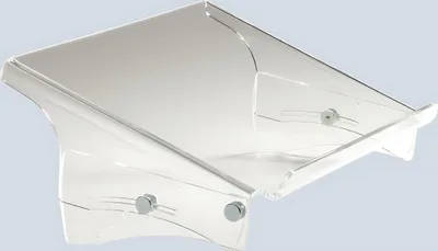 Produktbild von BakkerElkhuizen Q-doc 415 Document Holder, Acryl, Kunststoff, Stahl, 10 kg, 120 - 240 mm, Transparent, 390 mm, 275 mm