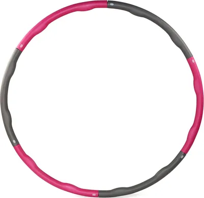 Produktbild von Sporttrend 24® Gymnastikreifen 1,2-1,8kg grau/pink | Fitness Reifen (1,2kg)