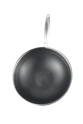Produktbild von Cheffinger Bratpfanne 18/10 Edelstahl Wabenstruktur Ø24cm Induktion Pfanne Anti Haft