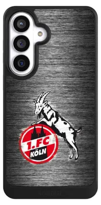 Produktbild von NIVOCASE Hülle für Samsung Galaxy S26+ Handyhülle NIVOcore Case Schwarz 1. FC Köln Metallic Look Offizielles Lizenzprodukt