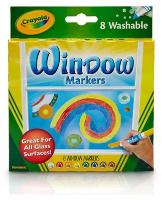 Image de Crayola feutres lavables. Crayons feutres pour fenêtres 8