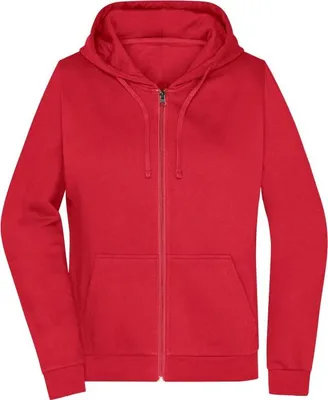Produktbild von Klassische Sweatjacke mit Kapuze red, Gr. S