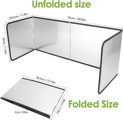 Obrázek produktu pro Ochrana proti stříkání na sporák, 1 ks, skládací kuchyňská ochrana proti stříkání s nepřilnavým povrchem, 76 x 35 x 30 cm, pro varnou desku a dřez