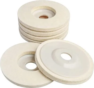 Produktbild von Univerzálny plstený leštiaci kotúč, kotúč pre uhlovú brúsku, 100 mm z prvotriednej vlny, Leštiace kotúče(3 ks) - WOOLSHINE