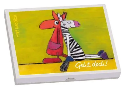 Produktbild von Karten-Set KartenKästchen GEHT DOCH! mit 10 Briefkarten und 10 Umschlägen