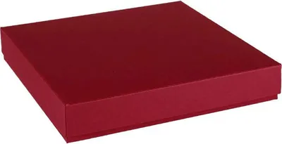 Produktbild von RzP Quadratische Schachtel Geschenkbox Box für Karte 15x15 300g, rot