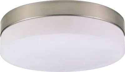 Produktbild von Deckenleuchte, nickel matt, Glas opal, D 24 cm