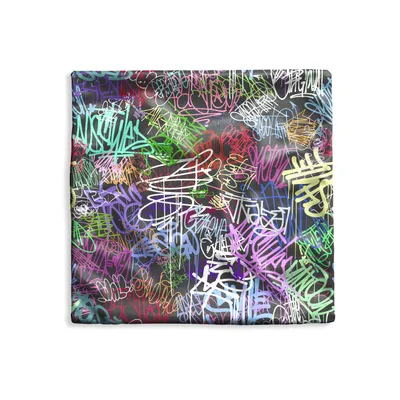 Obrázek produktu pro MuchoWow® Povlak na polštář - 50x50 - Street art - Vintage - Malba - Dekorační povlak na polštář