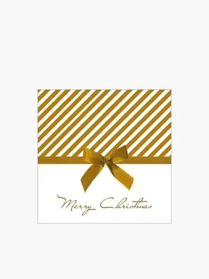 Produktbild von Servietten 33x33 cm - Christmas bow gold