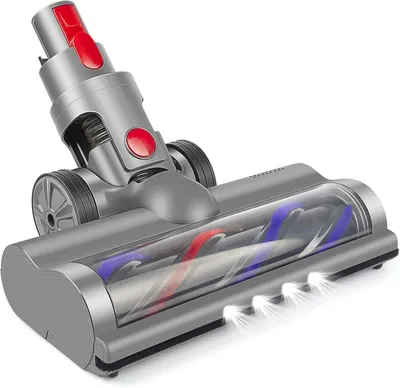 Produktbild von Bürste Kompatibel mit Dyson V7, V8, V10, V11 Staubsauger Elektrobürste mit Direktantrieb mit 4 Frontlichten für Hartboden und KurzflorigeTeppiche