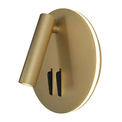Immagine prodotto di Applique LED, faretto mobile, metallo oro opaco