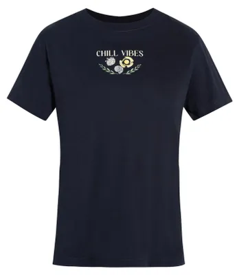Produktbild von mavi Print Design T-Shirt mit Urlaub-Motiv, Rundhals Größe: S