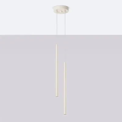 Obrázok produktu pre Závesné svietidlo PASTELO 2 béžová 2xG9 8W oceľ 104x15x15cm Sollux Lighting