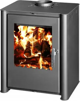 Produktbild von Kaminofen Tangra 10 kW mit Blmschv2 Ecodesign 2022 modernes Design großes Fenster