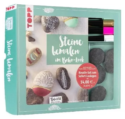 Produktbild von Kreativ-Set Steine bemalen im Boho-Stil