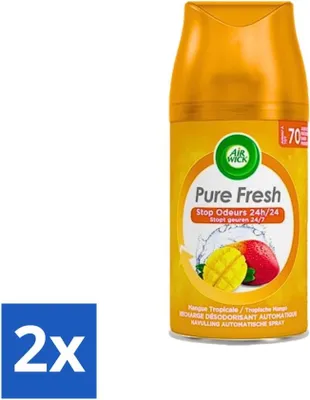 Immagine prodotto di Air Wick Freshmatic – Ricarica per deodorante per ambienti – Mango tropicale – 250 ml - Confezione risparmio - 2 pezzi