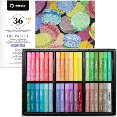 Productafbeelding van Set pastelkrijtjes, 36 kleuren, macaronserie