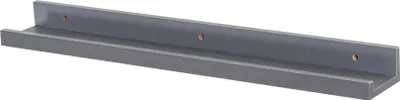 Produktbild von Schwebendes Bilderregal – 57 cm, graues MDF-Wanddisplay für Fotos und Heimdekor