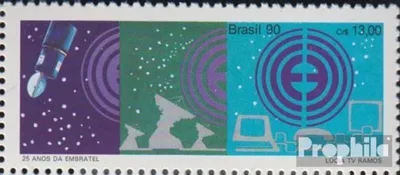 Produktbild von Briefmarken Brasilien 1990 Mi 2376 (kompl.Ausg.) postfrisch Fernmeldegesellschaft