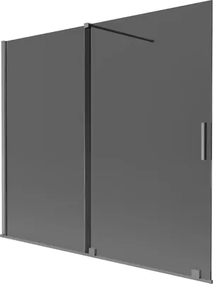 Immagine prodotto di Mexen Velar paratia per vasca da bagno a 2 ante scorrevole 180 x 150 cm, grafite, gun metal - 896-180-000-41-95