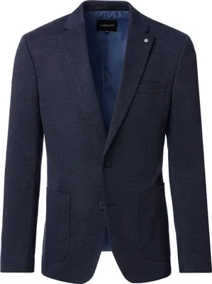 Produktbild von VENTI City Herren Sakko Revers Casual-Fit Stretch BiColor Marine 50