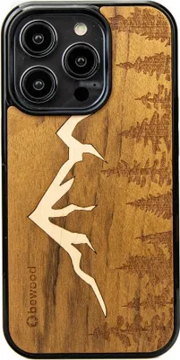 Produktbild von Bewood Holzhülle für iPhone 15 Pro MOUNTAINS IMBUIA