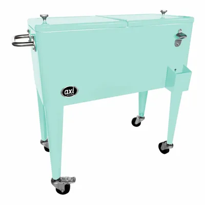 Produktbild von Axi Getränkekühler Getränkewagen Kühlbox Türkis 86x48x87