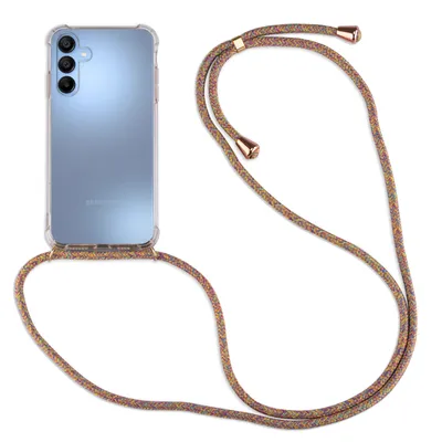 Produktbild von Handykette für Samsung Galaxy A15 Handyhülle mit Band Case Hülle mit Kordel Hand Rainbow