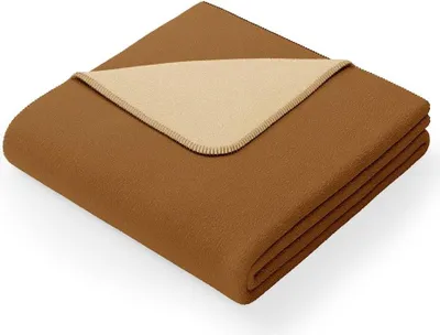 Zdjęcie produktu dla Koc Virkkuu 150x200 beżowy + brązowy AmeliaHome