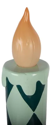 Produktbild von Clayre & Eef LED-Kerze Kerzenständer Ø 13x57 cm Grün Keramikmaterial