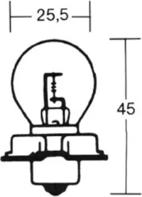 Produktbild von Glühbirne 12V 15W P26S