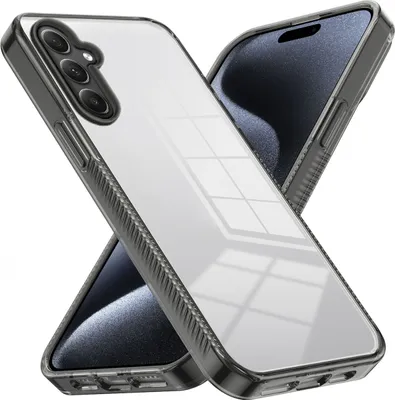 Produktbild von Hülle für Samsung Galaxy A34 5G Rutschfest Kristallklare Stoßfeste TPU Bumper Handyhülle Schwarz