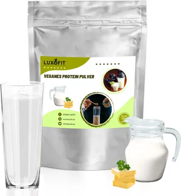 Produktbild von Buttermilch Veganes Protein Eiweiß Pulver Zuckerfrei 1 kg
