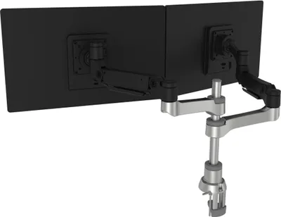 Produktbild von R-Go Doppelter Monitorarm Caparo - Befestigungskit (einstellbarer Monitorarm)