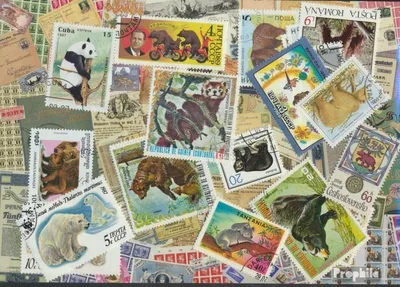 Produktbild von Briefmarken Motive 25 verschiedene Bären Marken