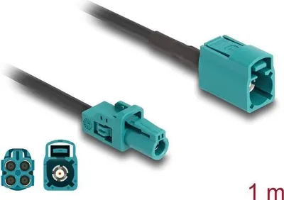 Productafbeelding van Delock kabel, Mini FAKRA-connector (vrouwtjesconnector, 4-polig) naar FAKRB-connector (vrouwtjesconnector, 4-polig, type B)