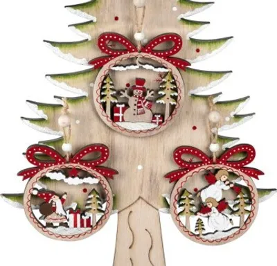 Produktbild von Weihnachtsschmuck Fensterschmuck Holzhaenger 1 Stueck…