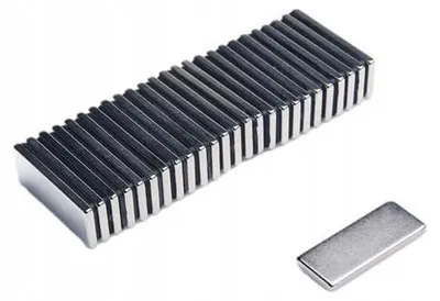 Image de Top Magnesy - 10 aimants néodyme 25x10x2 mm N38 - aimants extra puissants pour le montage, l'atelier et l'industrie