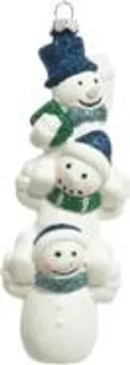 Productafbeelding van Kersthanger sneeuwpop glitter 14,9 cm Decoris
