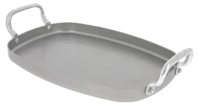 Zdjęcie produktu dla De Buyer Płyta do grillowania Mineral B Steel Grey 38 X 26 cm