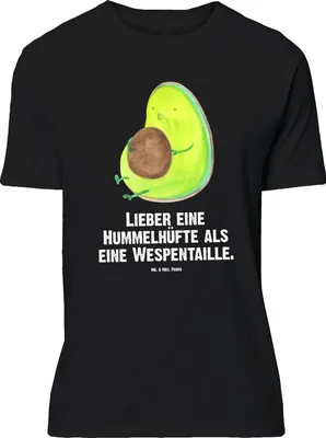 Produktbild von Mr. & Mrs. Panda Größe XL T-Shirt Avocado Pfeifen - Schwarz - Geschenk, Tshirt, Schwanger, Diät, Shirt, Abnehmen, Ernährung, mit Spruch