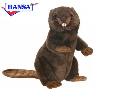Produktbild von Hansa Toy 3355 Biber aufwartend 29 cm Kuscheltier Stofftier Plüschtier