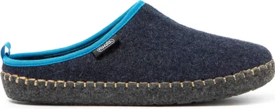 Produktbild von NUVOLA. Hausschuhe Herren Damen rutschfester Sohle warm gepolstert bequem dunkelblau/blau 41 EU - UNRIM