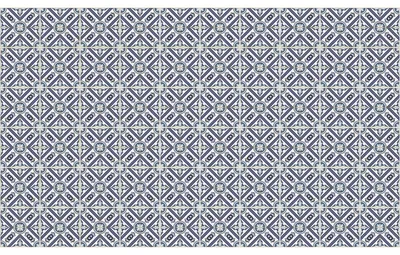 Obrázok produktu pre Samolepiace nálepky v štýle obkladov na stenu do kuchyne a kúpeľne – 60 nálepiek Bonaria Azulejo – 60 nálepiek, 10 x 10 cm