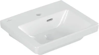 Produktbild von Villeroy & Boch V&B Handwaschbecken SUBWAY 3.0 450x370mm mit Überlauf mit Hahnloch weiß