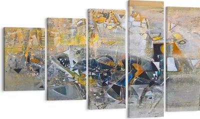 Produktbild von Bild auf Leinwand - Leinwandbild - Abstraktion modern - 100x60cm - Wand Bild - Wanddeko - Leinwanddruck - Bilder - Kunstdruck - Wanddekoration - Leinwand bilder - Wandkunst - EG100x60-4001