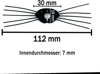 Produktbild von Schnurrhaare 112 mm